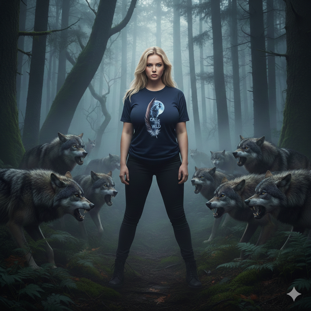 'CALL THE WILD' WOLF DESIGN