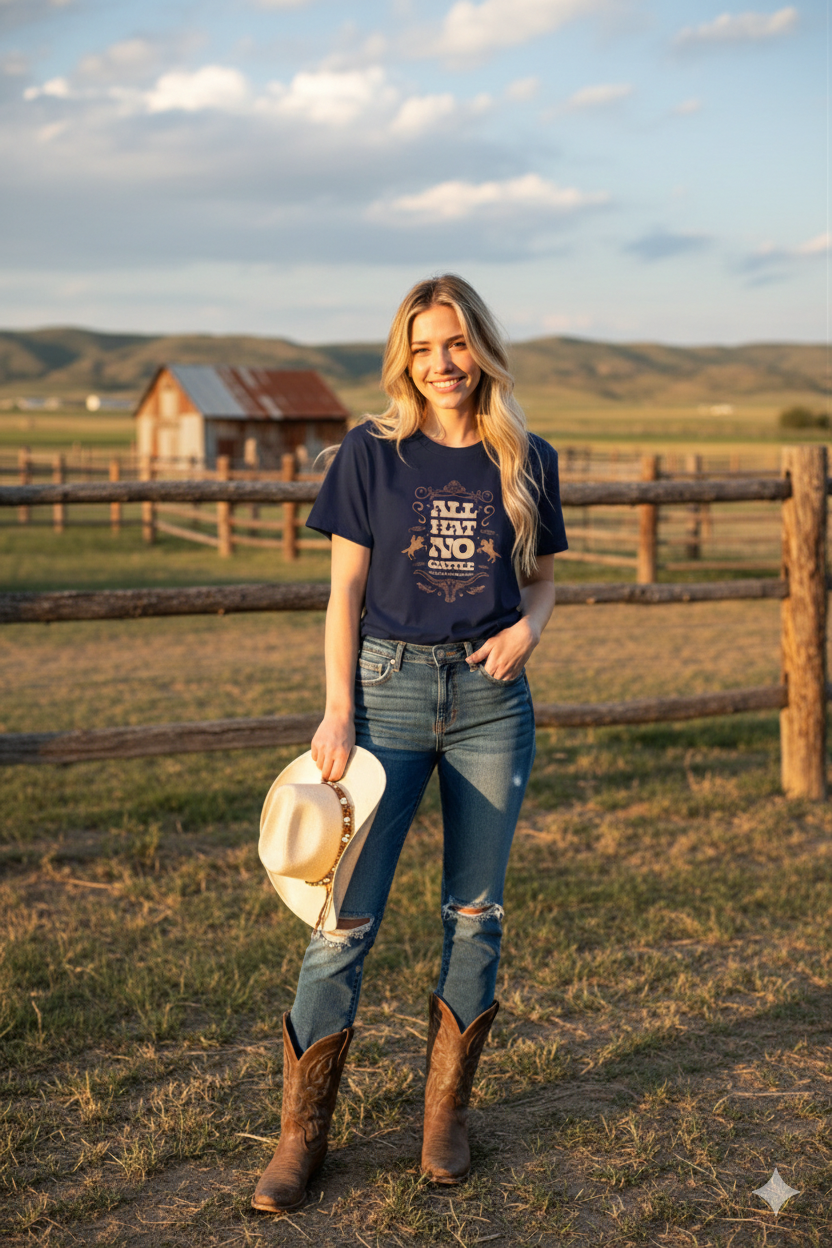 'ALL HAT NO CATTLE' TEXAS DESIGN