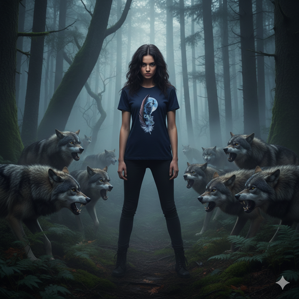 'CALL THE WILD' WOLF DESIGN