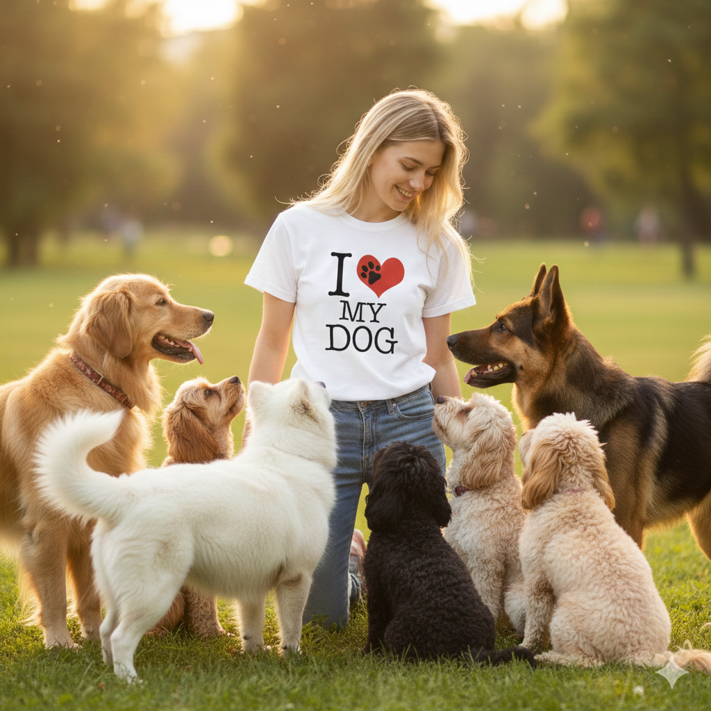 'I LOVE MY DOG' DESIGN