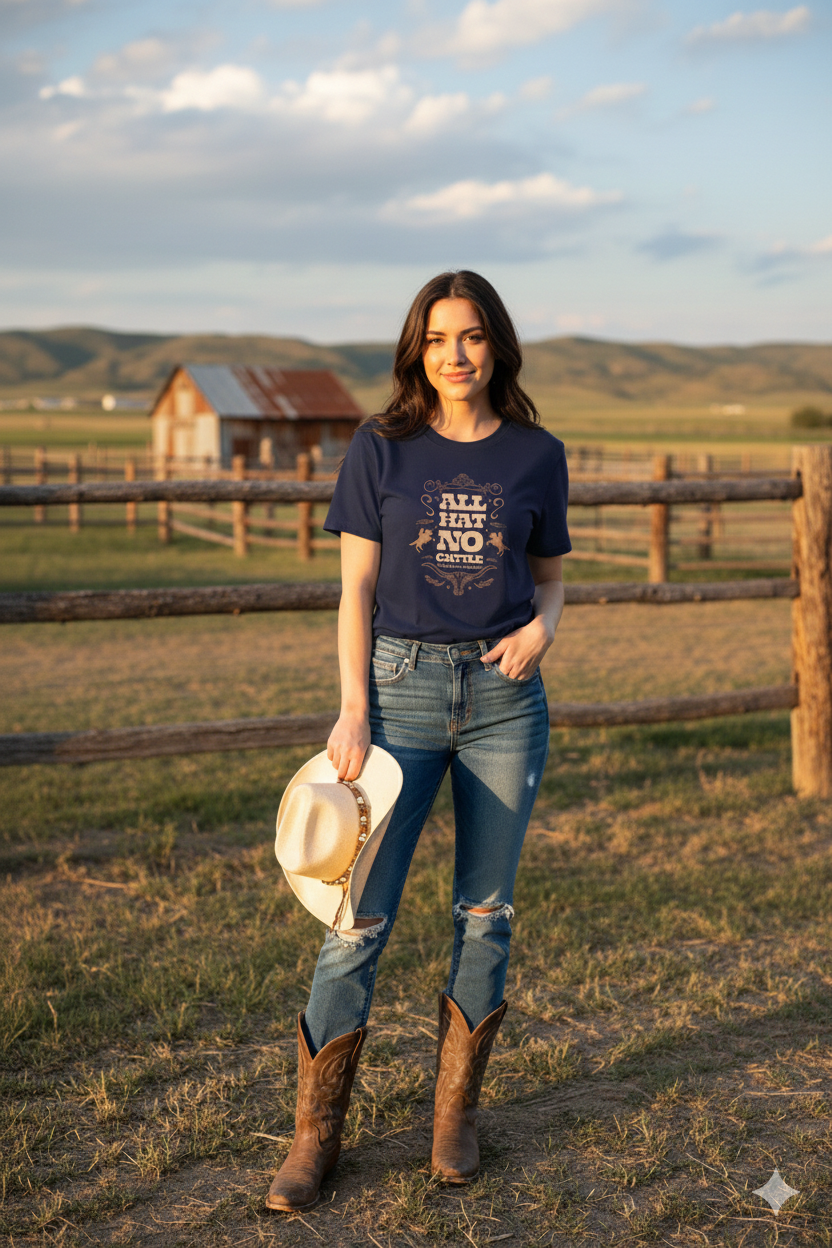 'ALL HAT NO CATTLE' TEXAS DESIGN