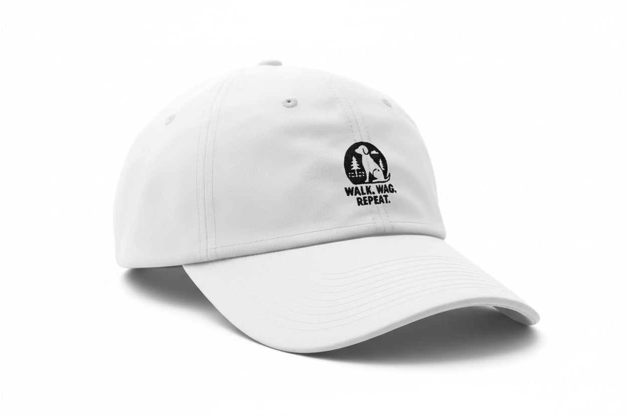 walk wag repeat dog cap